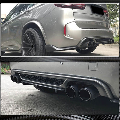 Rear Bumper Diffuser Carbon Fiber V3 (for F85) for BMW X5 F-15 2013-2018 - image 3