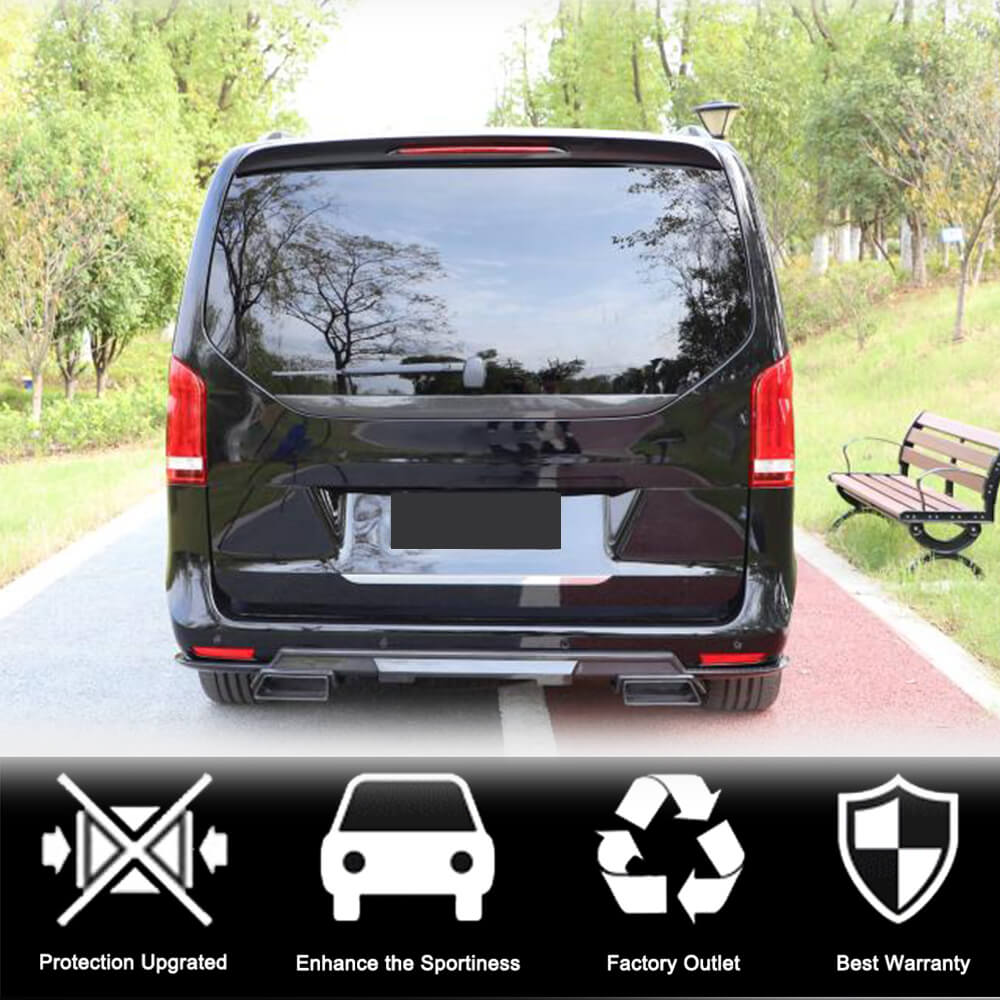 Spoiler V2 (Dry Carbon) for Mercedes Vito / V-class W447 2014↗ year - image 3