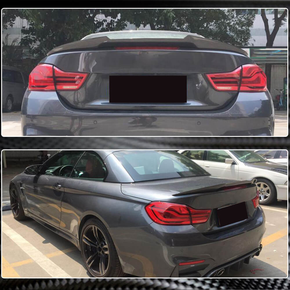 Rear Trunk Spoiler Carbon Fiber V11 (Convertible) for BMW 4 series F-32 2012-2020 - image 3
