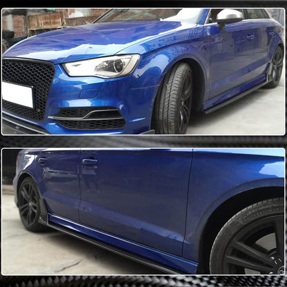 Side Skirts V4 (for S-Line SD, Carbon) for Audi A3 2012-2020 - image 3