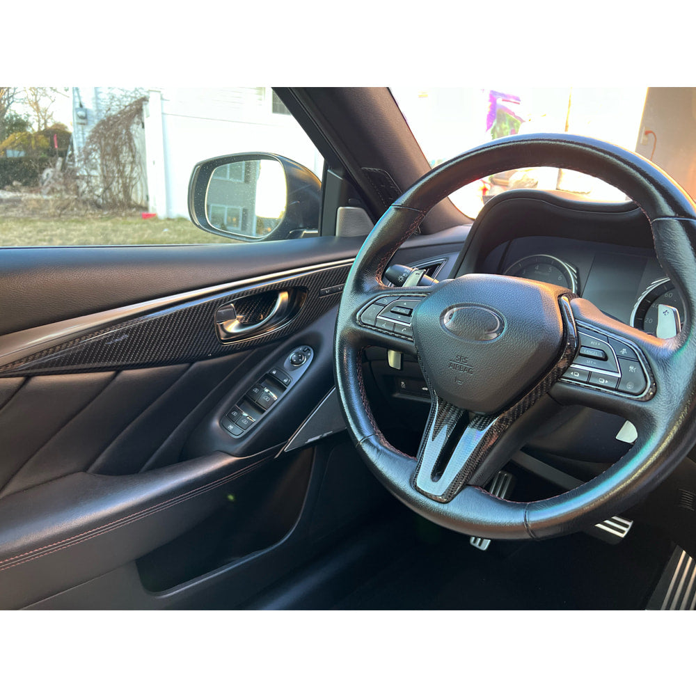 Carbon inserts in the interior (for Q50) for Infiniti Q50/Q60 2013-2024 - image 3