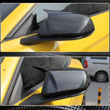 Mirror Covers V1 (for USA, Carbon) for Ford Mustang 2015-2023 - image 3