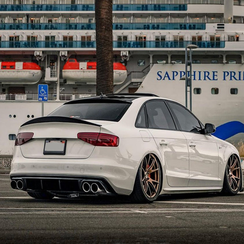 Rear Spoiler (for S4 2013-2016, Carbon) for Audi A4 B8 2007-2015 - image 3