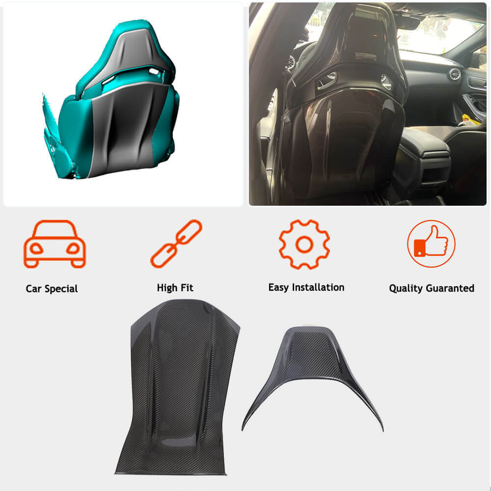 Seat covers (Dry carbon) for Mercedes C-class W205 2014-2021 - image 3