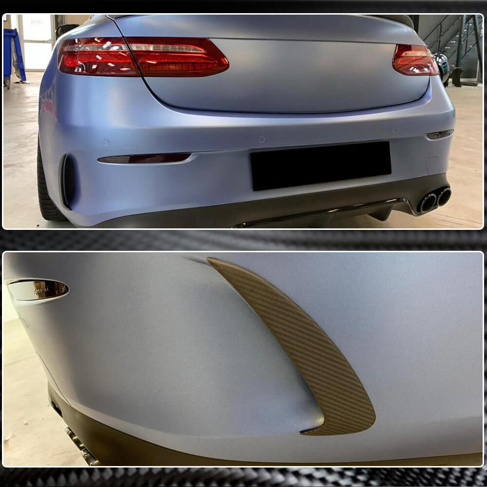 Covers on the rear bumper (for AMG-Line 2017-2019, Carbon) for Mercedes E-class coupe C238 - image 3