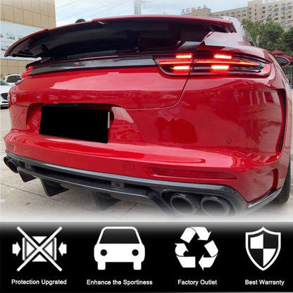 Rear bumper diffuser (2016-2020, Carbon) for Porsche Panamera 2016-2023 - image 3