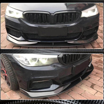 Front Bumper Splitters Carbon Fiber V3 (for M-Sport 2017-2020) for BMW 5 Series G30/31 2017-2023 - image 3