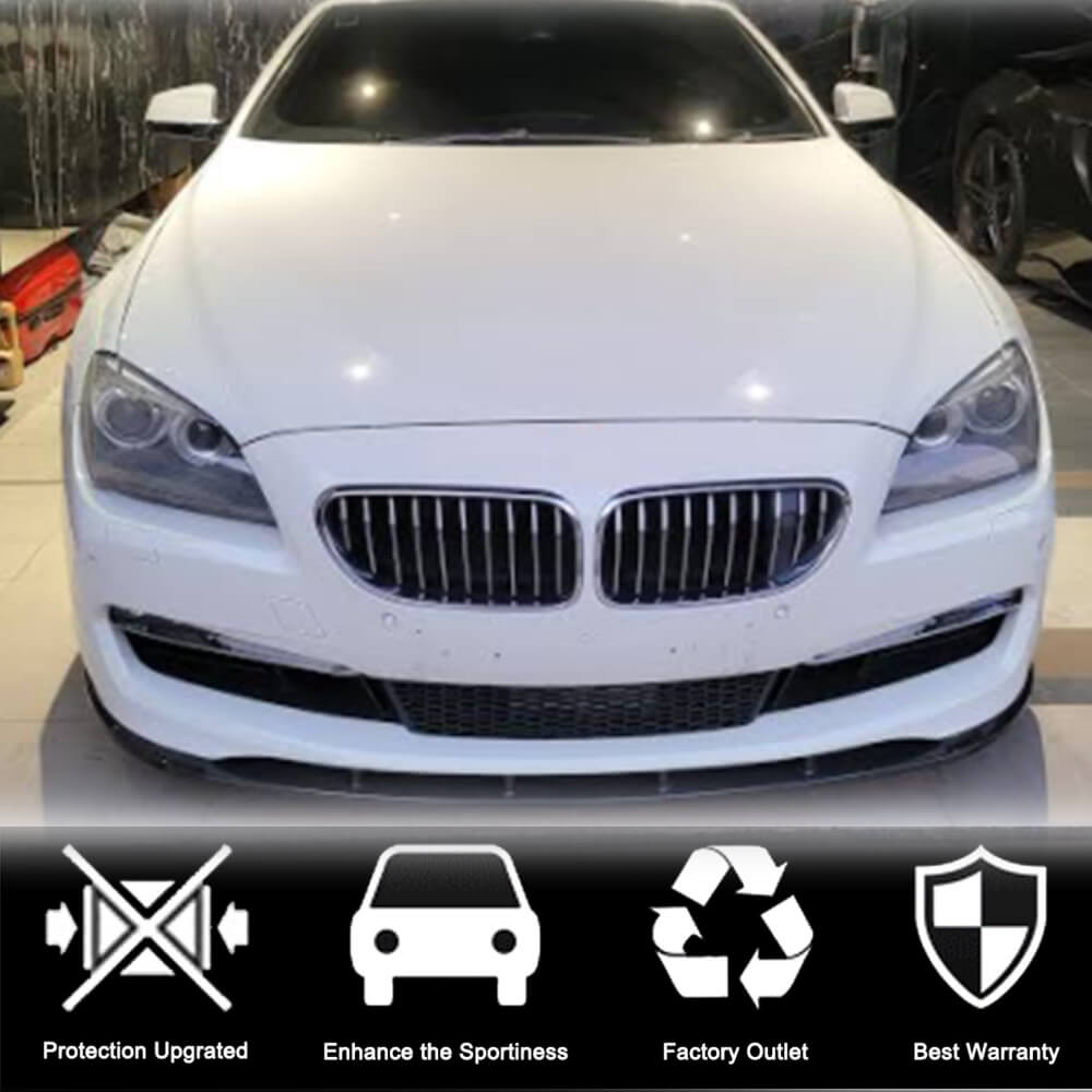 Front Bumper Lip Spoiler (for Base 2011-2014, Carbon) for BMW 6 Series F12/F13/F06 2011-2018 - image 3