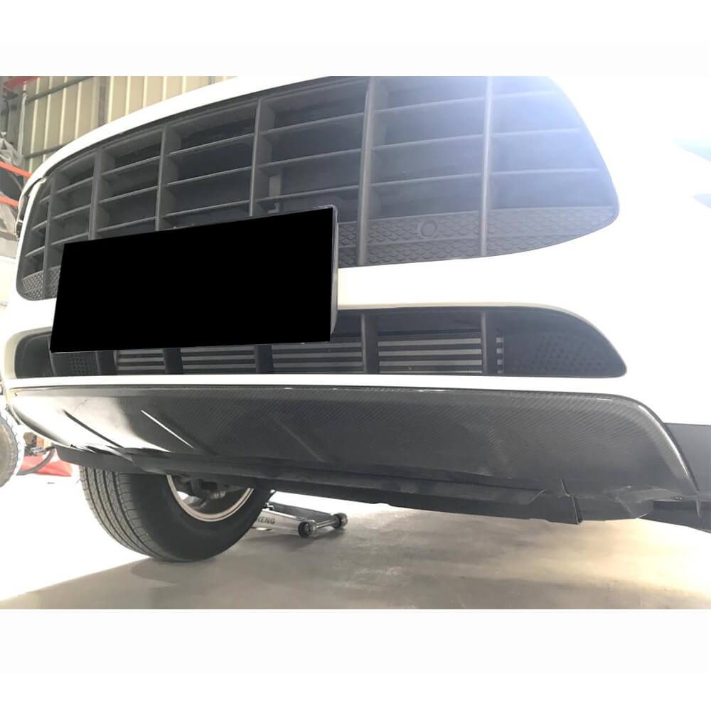 Lip V1 front bumper cover (2014-2018, Carbon) for Porsche Macan 2014-2024 - image 3