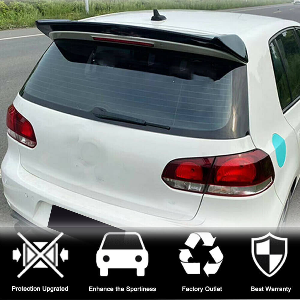 Spoiler V3 (for GTI/R HB 2010-2013, Carbon) for Volkswagen Golf 6 2008-2014 - image 3