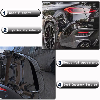 Rear Bumper Carbon Trim for GLE 350/GLE450/GLE63 2019-2023 for Mercedes GLE coupe C167 2019- - image 3