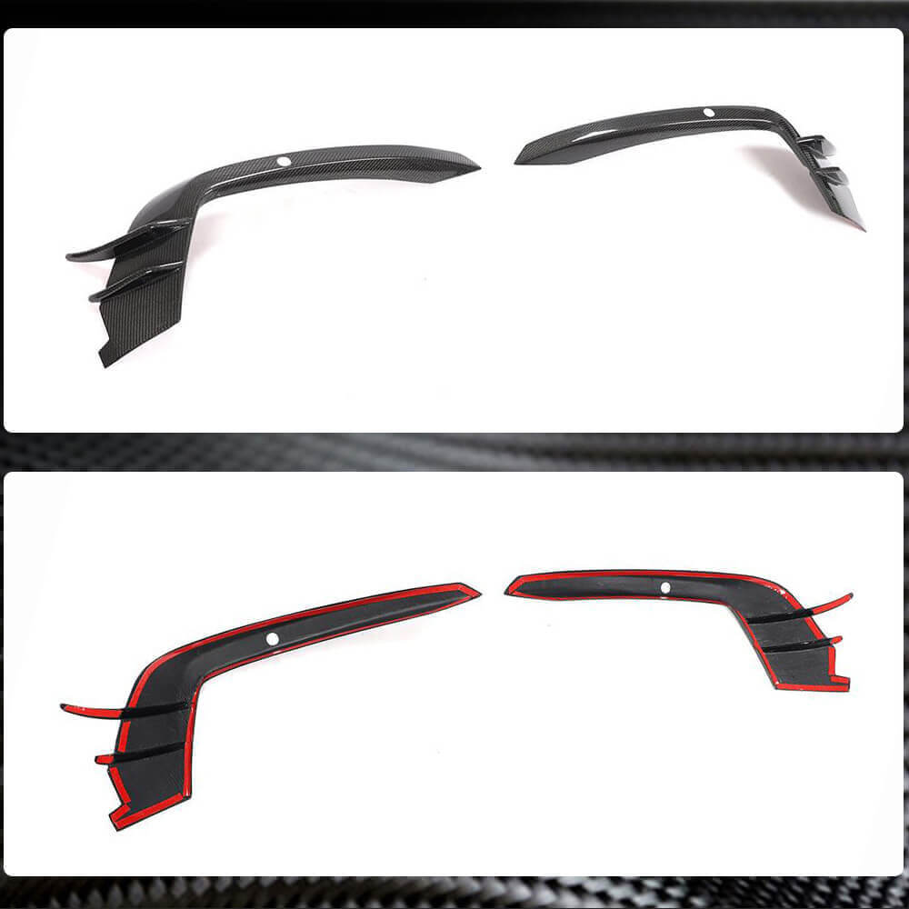 Carbon fog light covers (for S-Line 2014-2018) for Audi A6 C7 2011-2017 - image 3