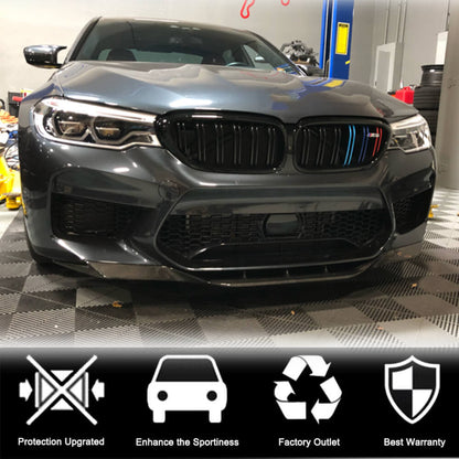 Front Bumper Lip Carbon Fiber V4 (for M5 2017-2020) for BMW 5 Series G30/31 2017-2023 - image 3