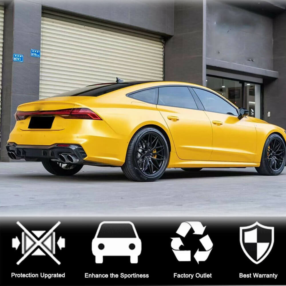 Rear bumper diffuser (for S-Line 2018-2022, Carbon) for Audi A7 2018- - image 3