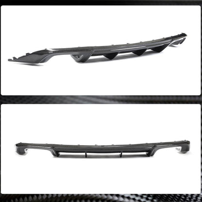 Rear Bumper Diffuser (for Base SD 2017-2020, Carbon) for Audi A3 2012-2020 - image 3