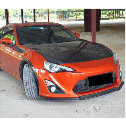 Cover on the front bumper Lip V1 (Carbon) for Toyota GT86 - image 3