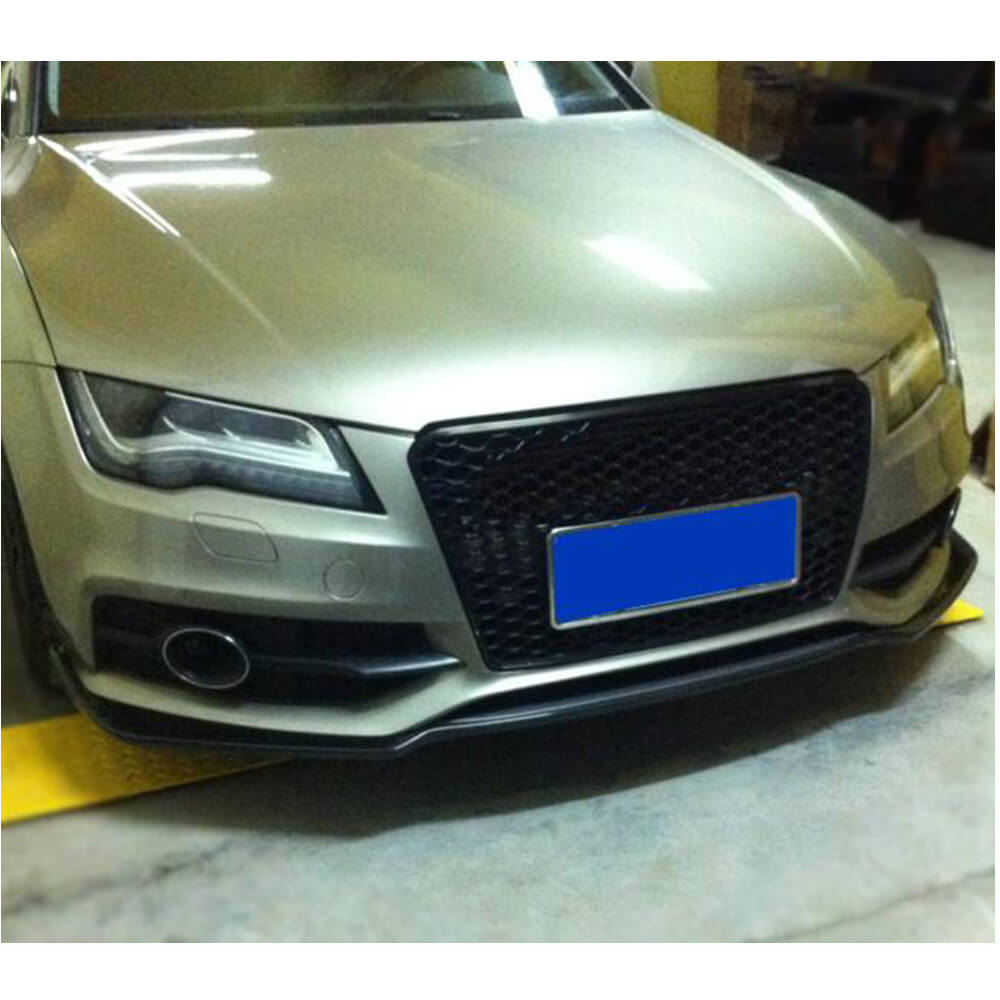 Front Bumper Lip V1 (for S-Line, 2010-2014, Carbon) for Audi A7 2010-2018 - image 3