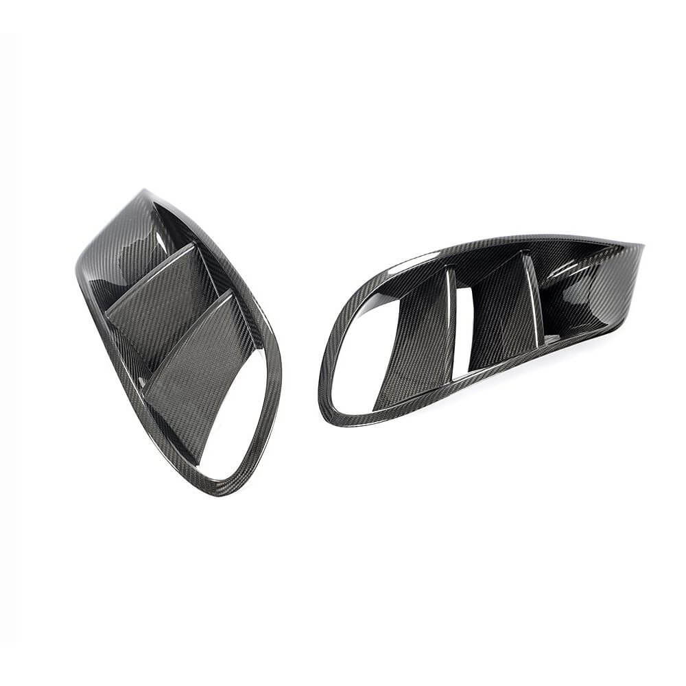 Front bumper inserts (for AMG-Line 2015-2018, dry carbon) for Mercedes S-class C217 Coupe 2014-2020 - image 3