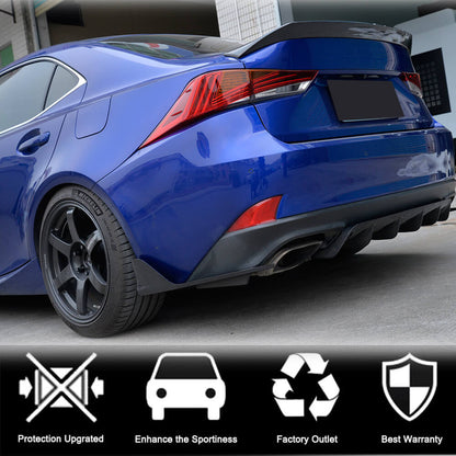 Covers on the rear bumper (for Base/F-Sport 2016-2020, Carbon) for Lexus IS 2013- - image 3