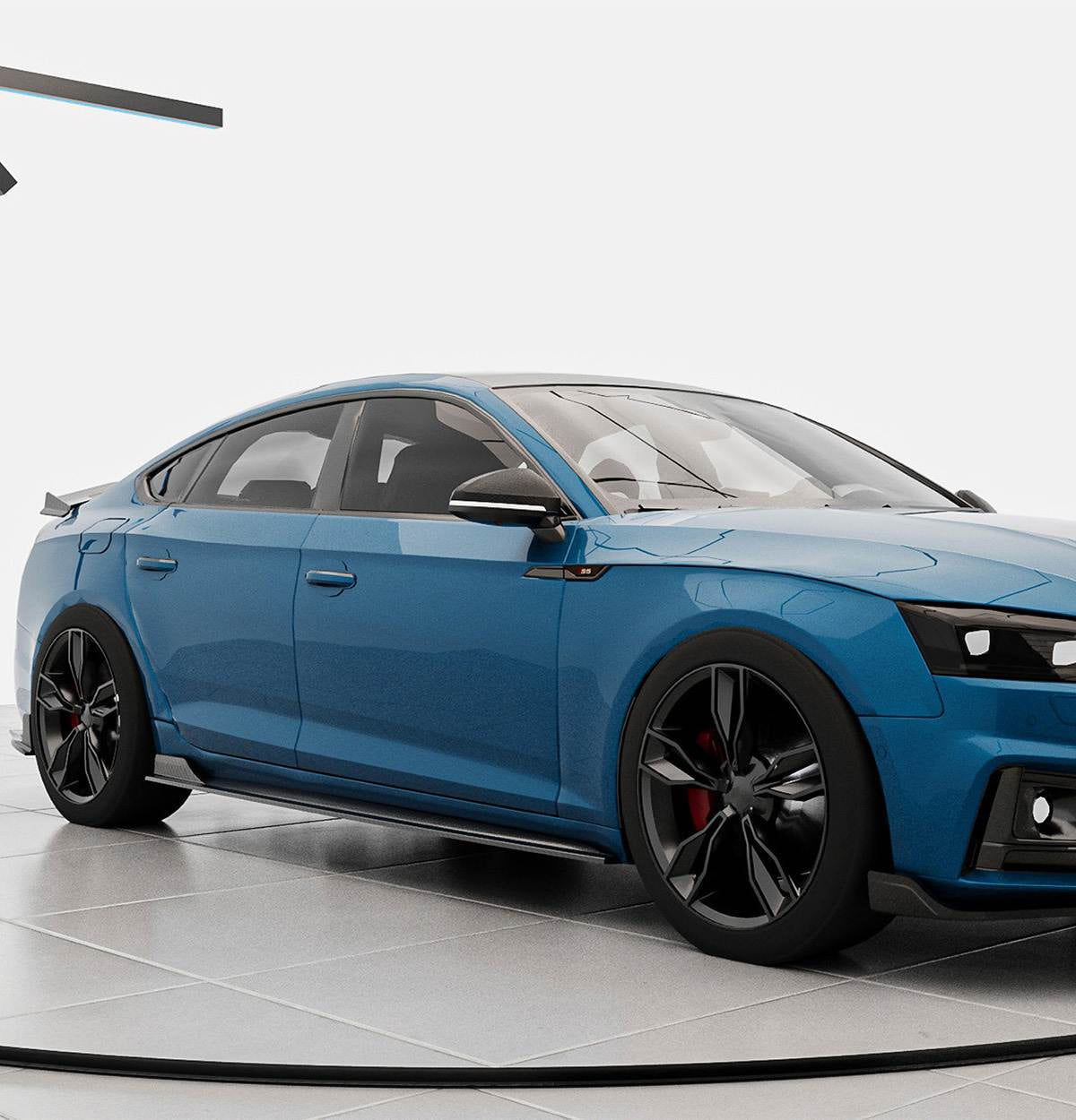 Side sills 2016-2020 V1 (for Sportback, Carbon) for Audi A5 2016-2025 - image 3