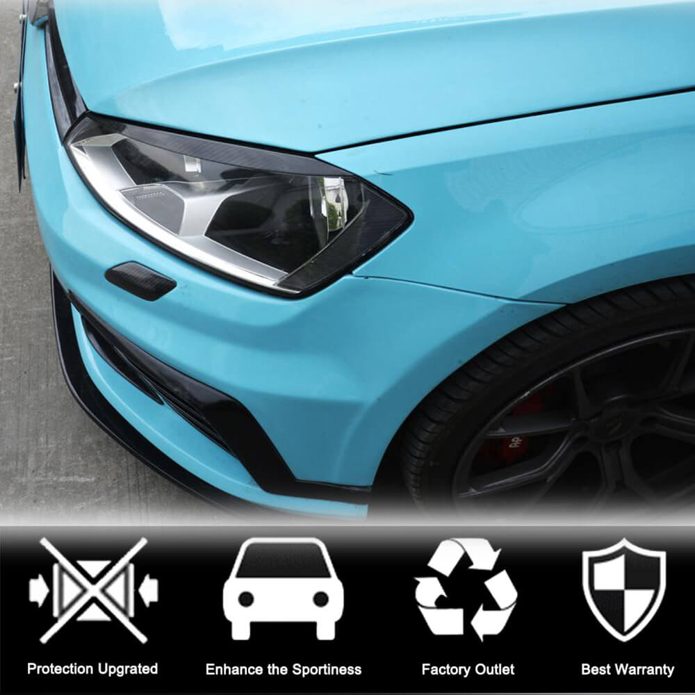 Eyelashes on headlights (Carbon) for Volkswagen Golf 7/E-Golf - image 3