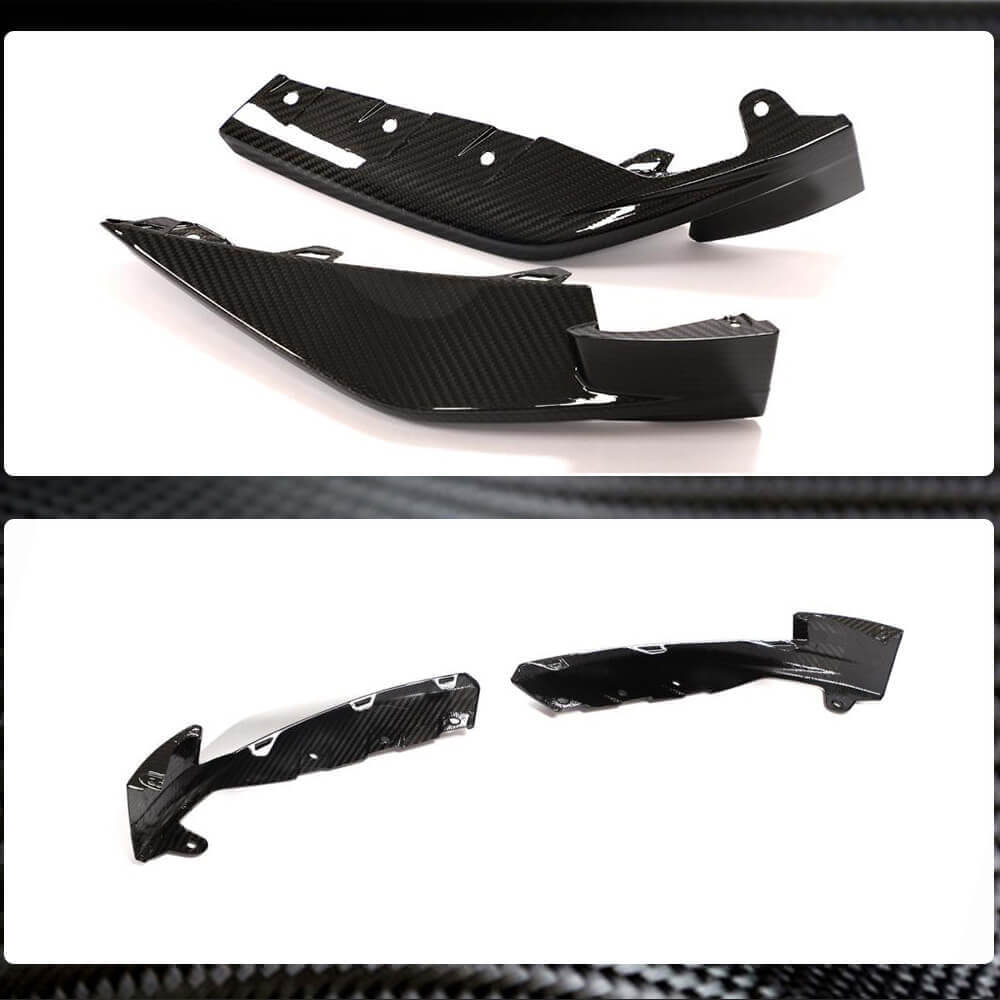 Front Bumper Flap Extensions (for G80, Carbon) for BMW 3 Series G20/21 2018- - image 3