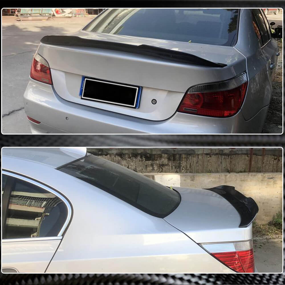 Rear Trunk Spoiler Carbon Fiber V1 (SD) for BMW 5 series E-60/61 2003-2010 - image 3