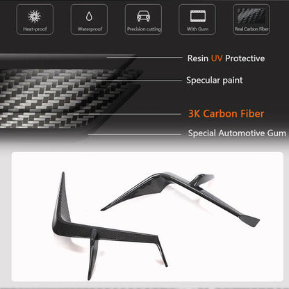 Covers on the front bumper (Carbon) for Subaru BRZ 2021- - image 3