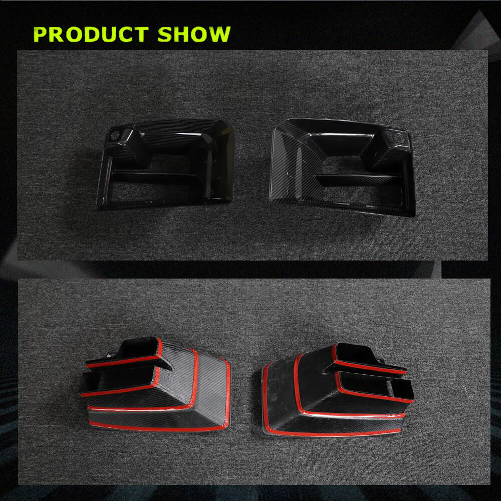 Front Bumper Splitters Carbon Fiber V1 (for G87) for BMW 2 Series G42 2021- - image 3