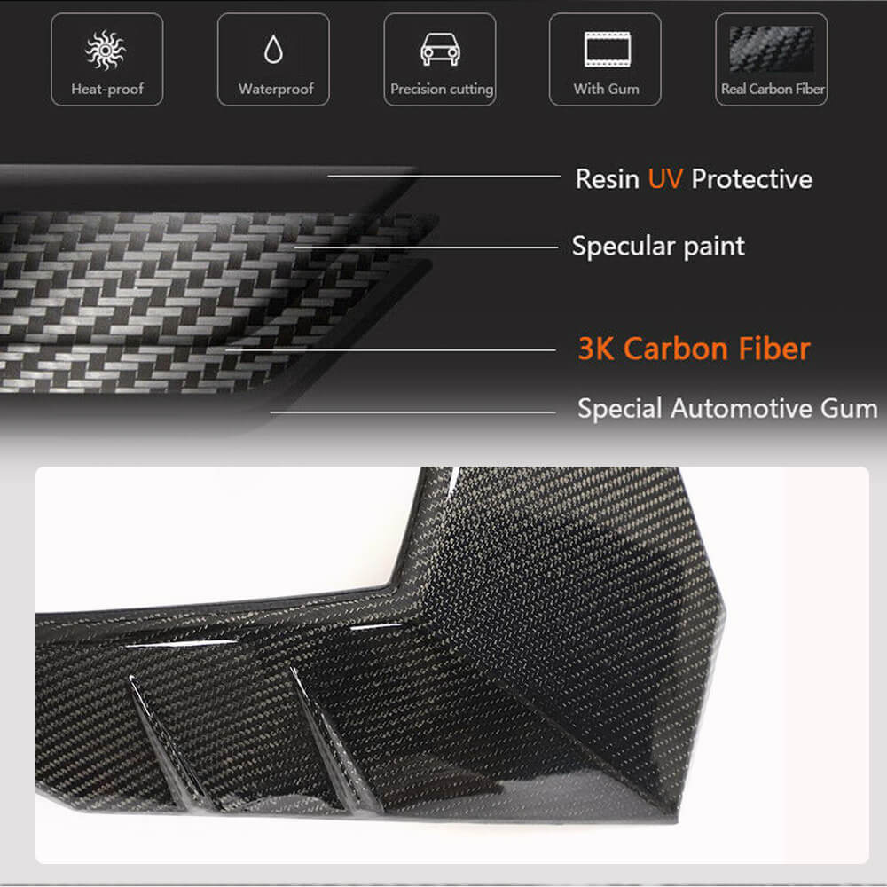 Front Grille Surround for RSQ8 Carbon for Audi Q8 2018- - image 3