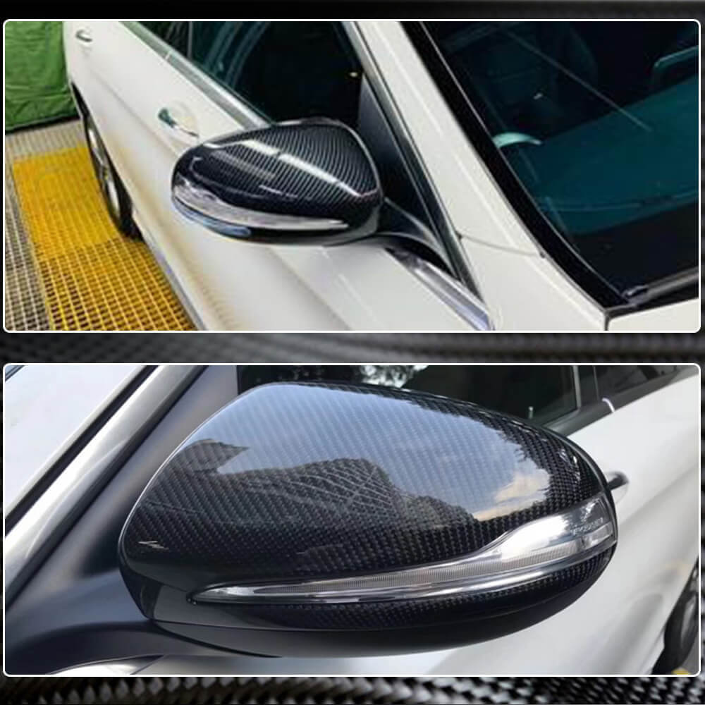 Mirror covers V2 (2014-2017, Carbon) for Mercedes S-class W222 - image 3