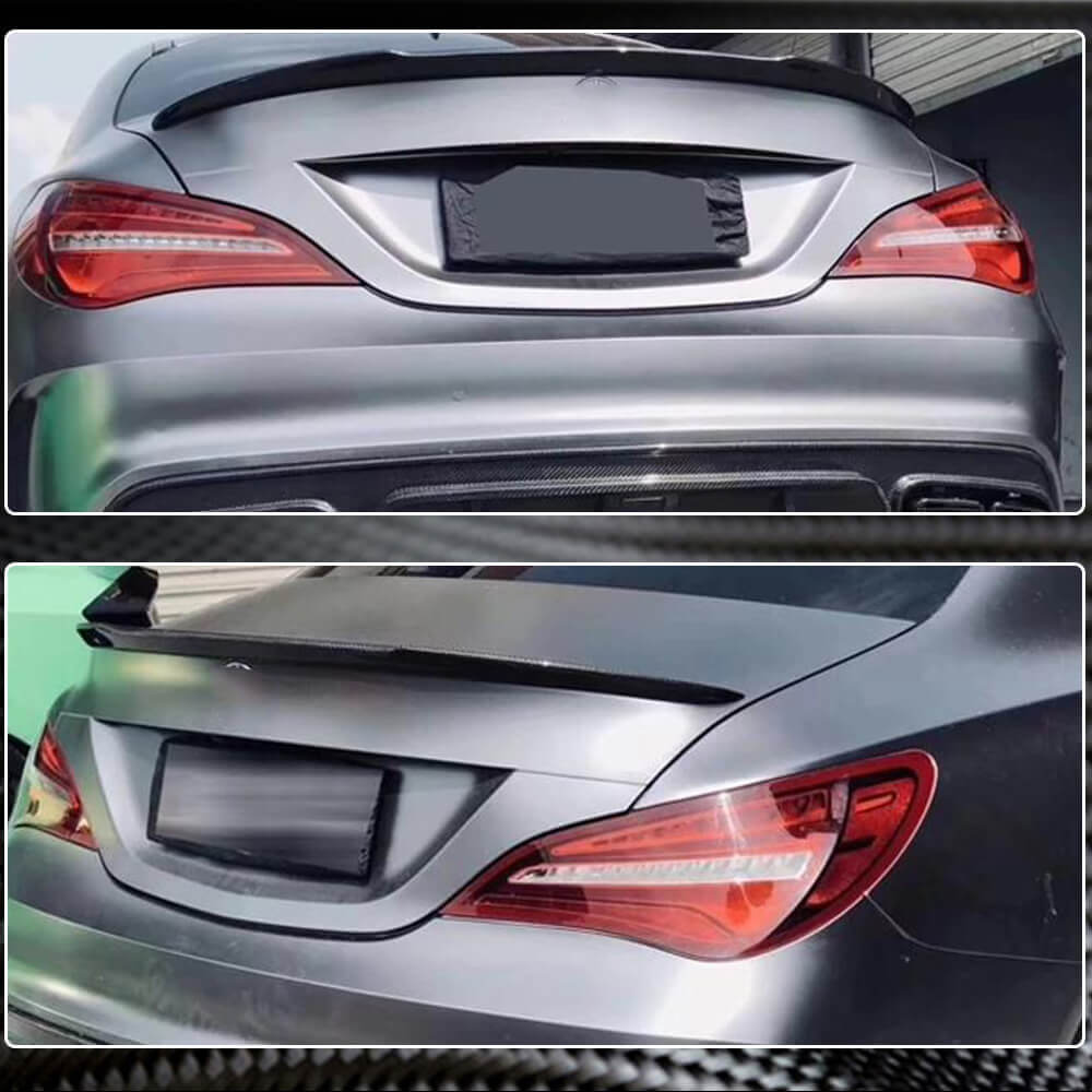 Spoiler V8 (SD, Carbon) for Mercedes CLA C117 2013-2019 - image 3