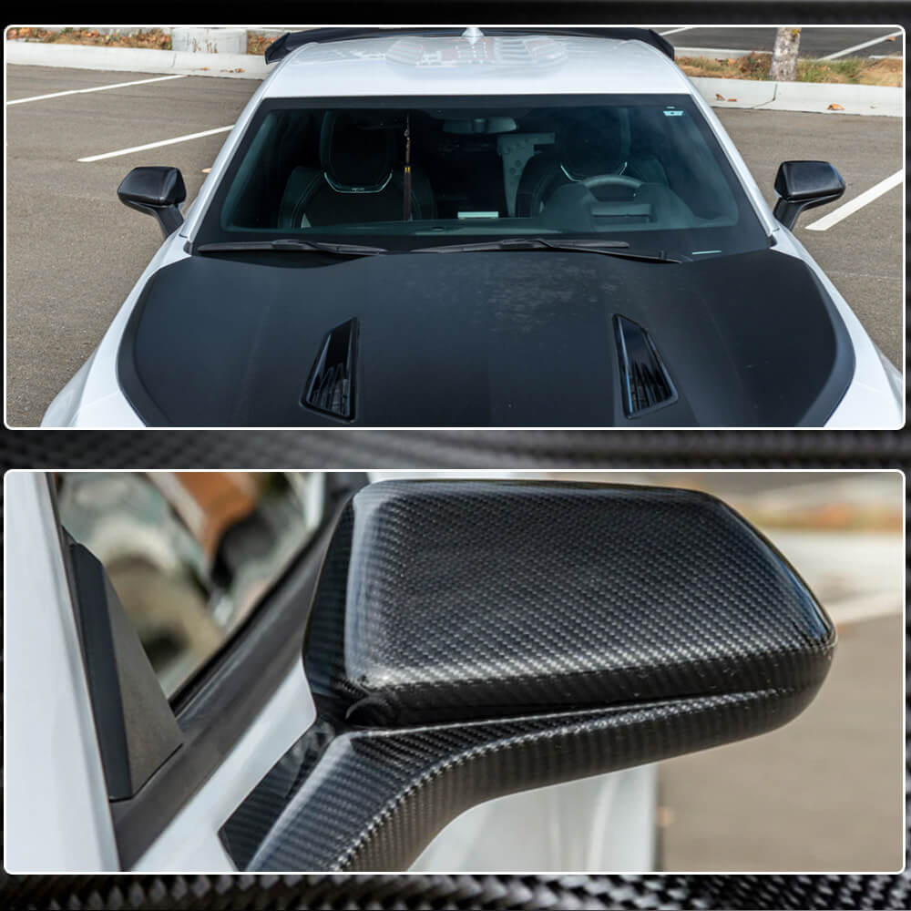 Mirror Covers (2015-2019, Carbon) for Chevrolet Camaro 2015- - image 3