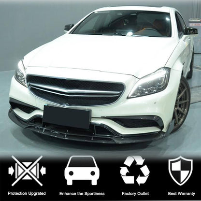 Covers on the front bumper (for CLS63 AMG SD 2015-2018, Carbon) for Mercedes CLS C218 2011-2018 - image 3