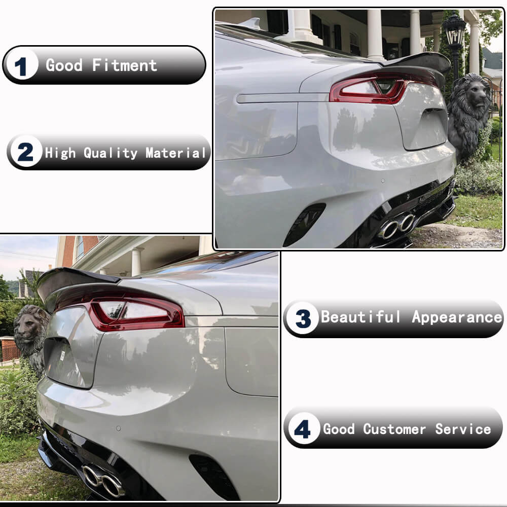 Spoiler V2 (Carbon) for Kia Stinger - image 3