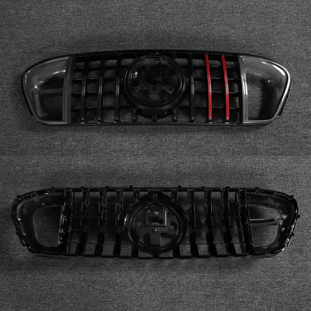 Front Grille GT Panamericana GT-R Carbon (for AMG-Line/GLE53/GLE63 2019-2023) for Mercedes GLE W167 2018- - image 4