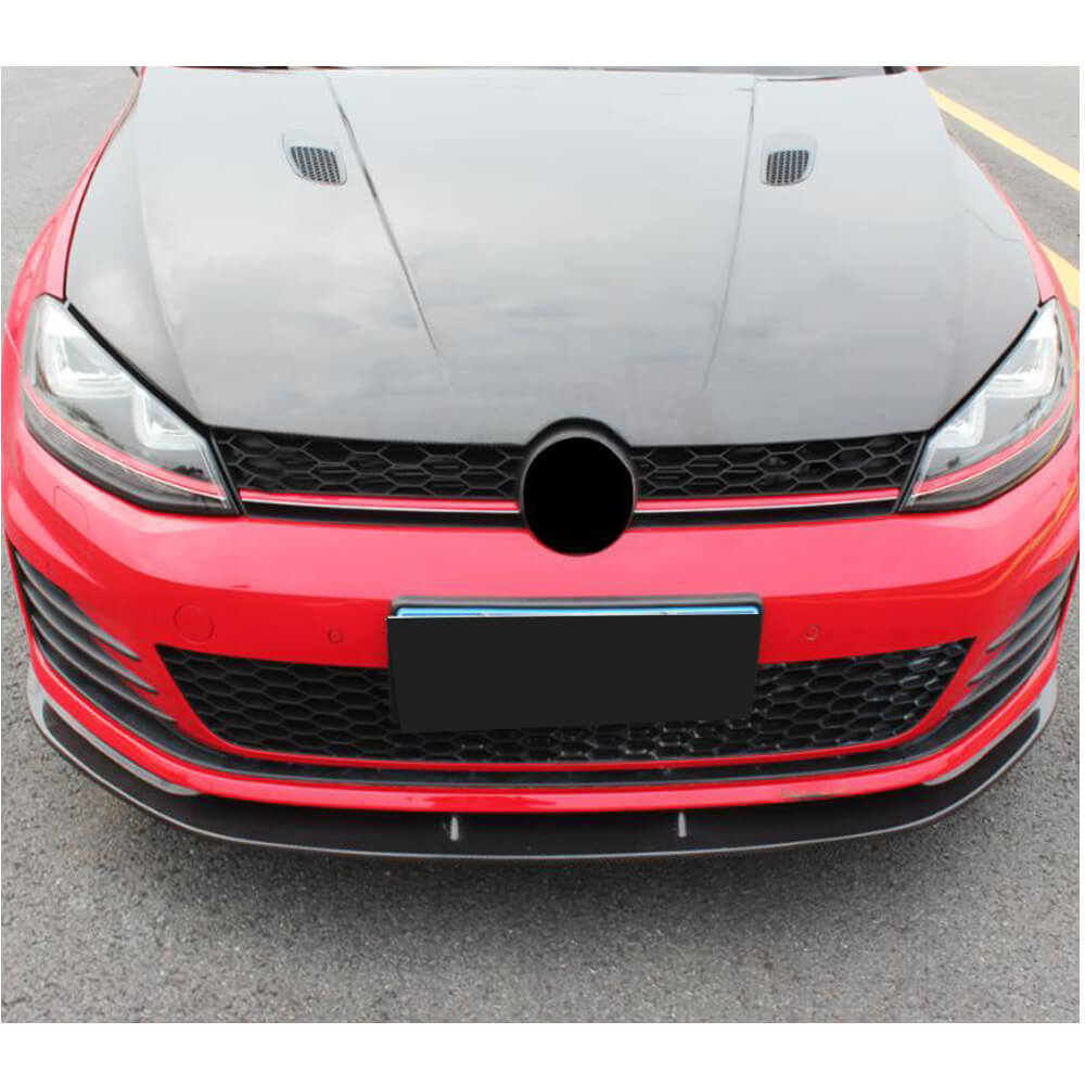 Front Bumper Lip V2 for GTI HB 2012-2017 Carbon for Volkswagen Golf 7/E-Golf 2012-2020 - image 3