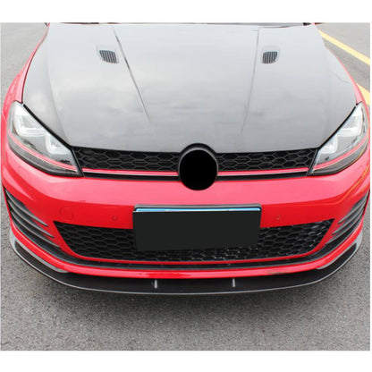 Front Bumper Lip V2 for GTI HB 2012-2017 Carbon for Volkswagen Golf 7/E-Golf 2012-2020 - image 3