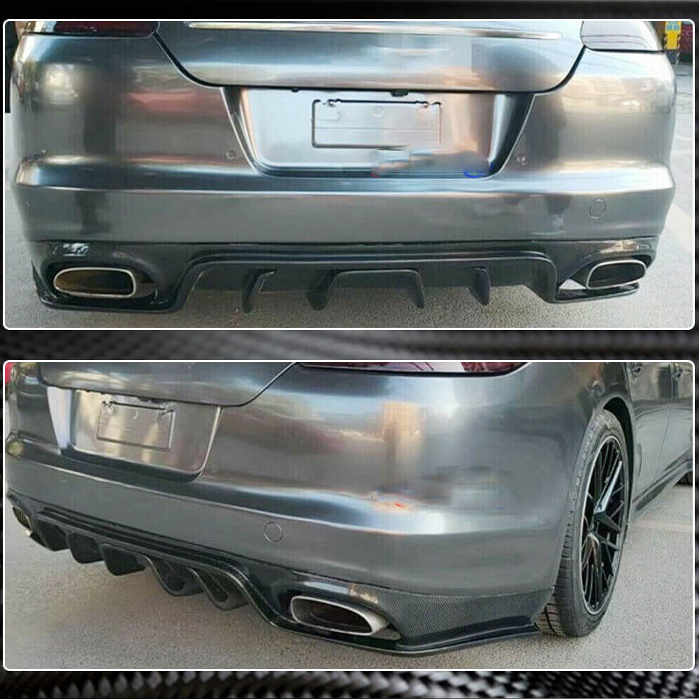 Rear Bumper Diffuser (2009-2013, Carbon) for Porsche Panamera 2009-2016 - image 3