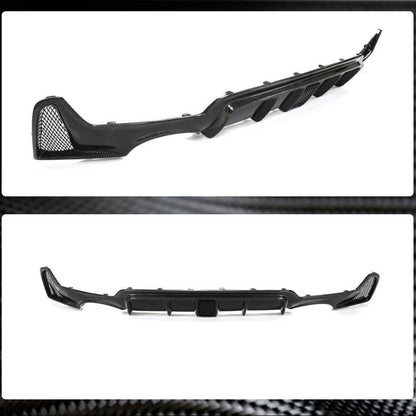 Rear Bumper Diffuser LED Light Carbon Fiber V7 (M-Sport) for BMW 4 series F-32 2012-2020 - image 3
