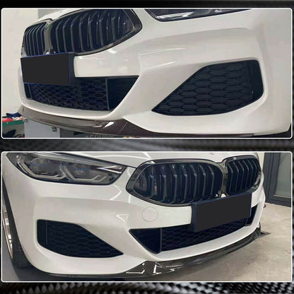 Front Bumper Lip V5 (for M-Sport, Carbon) for BMW 8 Series G14/G15/G16 2018- - image 3