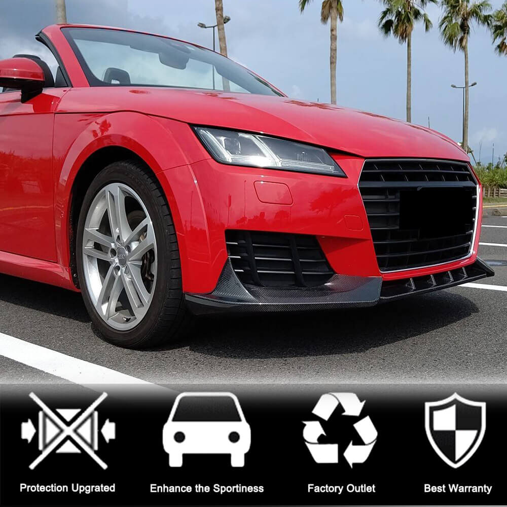 Front bumper lip V2 (for Base, 2014-2019, Carbon) for Audi TT 2014-2023 - image 3