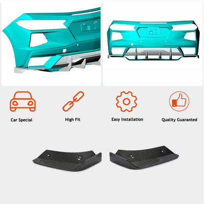 Rear bumper cover (2019-2022, Carbon) for Chevrolet Corvette C8 2019- - image 3