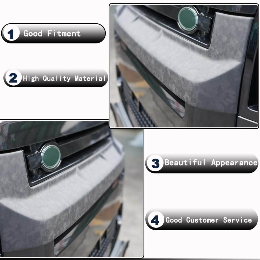 Front Grille Cover (Carbon) for Land Rover Defender 2019- - image 3