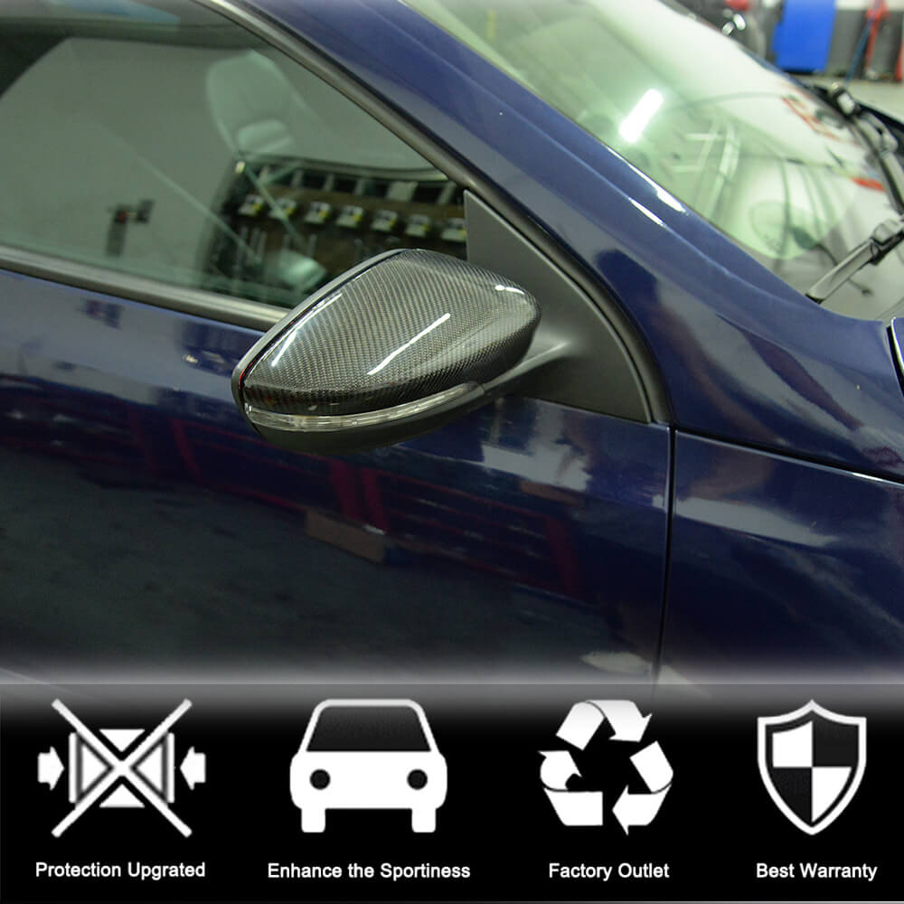Carbon Mirror Covers for Volkswagen Scirocco 2008-2017 - image 3