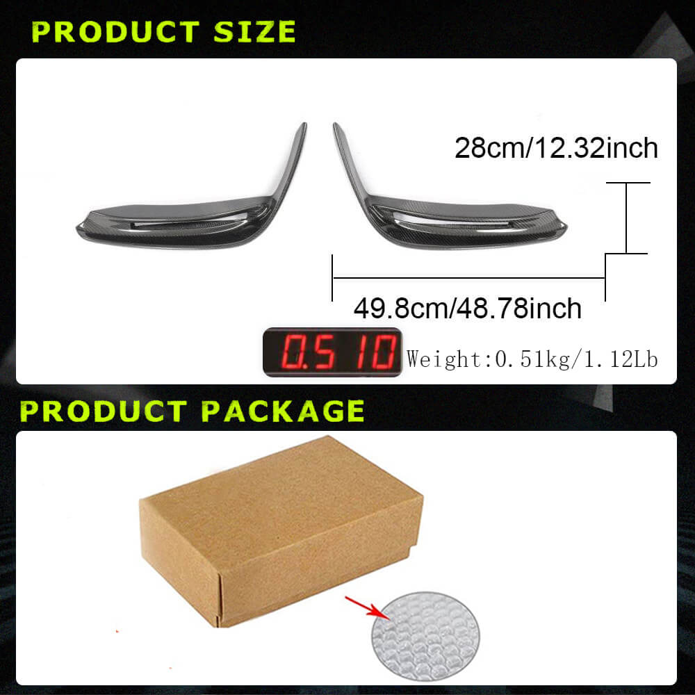 Carbon Fog Light Covers (for V-Class 2014-2019) for Mercedes Vito/V-class W447 2014- - image 3