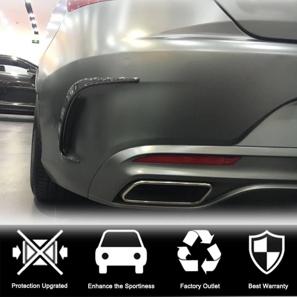 Covers on the rear bumper (for AMG / AMG-Line, Carbon) for Mercedes S-class C217 Coupe - image 3