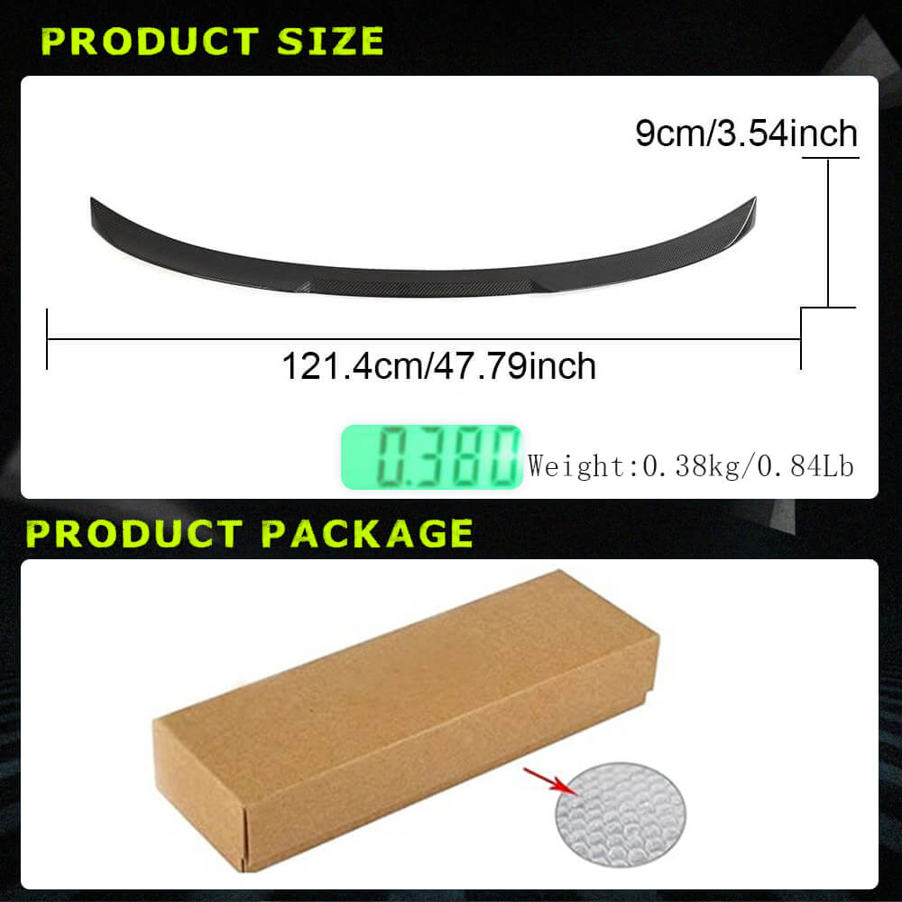 Rear Trunk Spoiler Carbon Fiber V1 (SD) for BMW 3 series G20/21 2018- - image 3