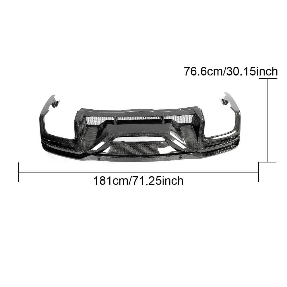 Rear bumper diffuser (Carbon) for Ford Mustang 2024- gg. - image 3