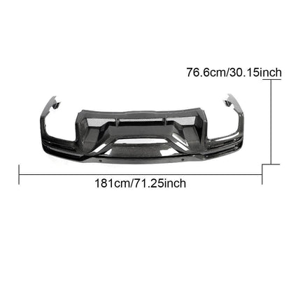 Rear bumper diffuser (Carbon) for Ford Mustang 2024- gg. - image 3